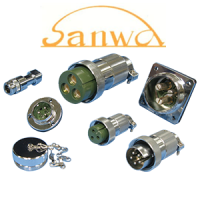 sanwa三和电机SCH-1404-P母头连接器4孔插座